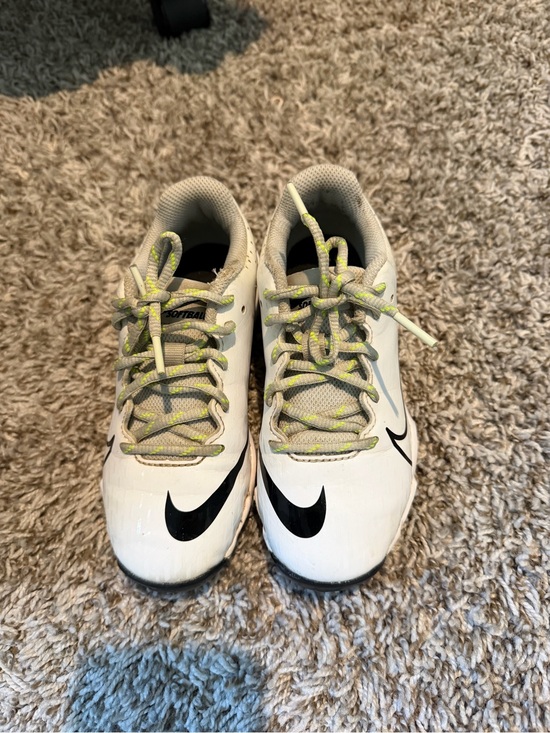 Nike Other - Nike Kids White Sneakers with Neon Green Accents